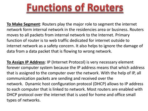 What Is The Function Of Router In Internet