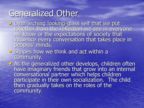 what is the generalized other in mead's theory
