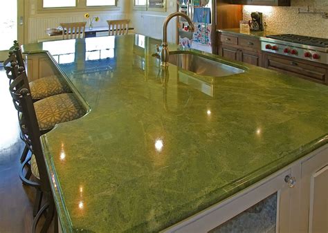 what is the green color in granite