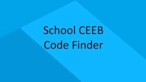 what is the high school ceeb code