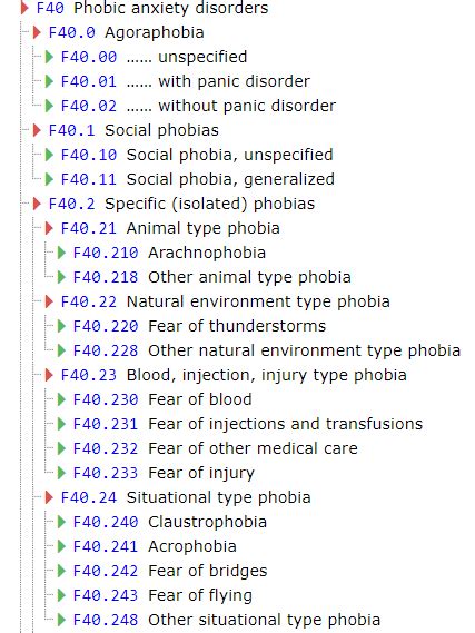 what is the icd 10 code for anxiety with panic attacks