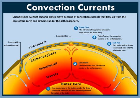 what is the importance of convection currents in the theory of plate tectonics