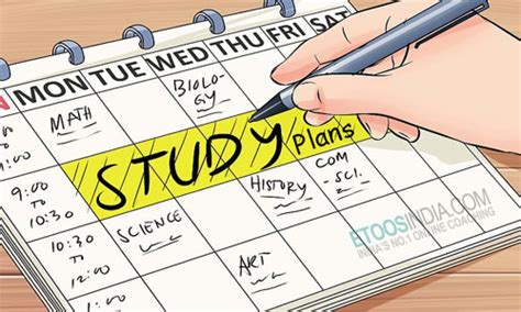 what is the importance of creating a study plan