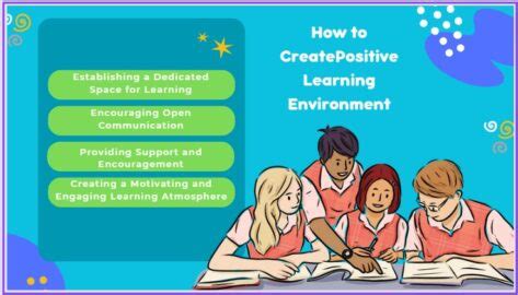 what is the importance of creating and maintaining a positive learning environment