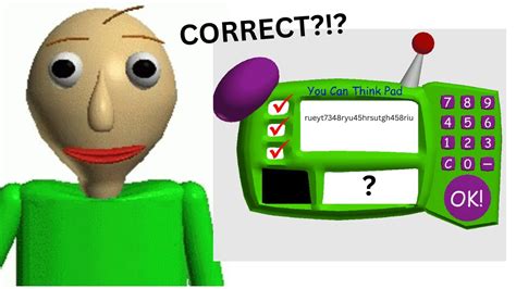 what is the impossible question in baldi's basics