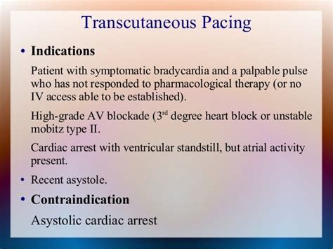 what is the initial impulse setting for transcutaneous pacemaker