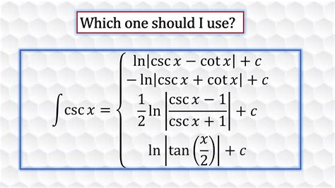 what is the integral of cscx