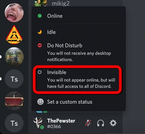 What Is The Invisible Status On Discord