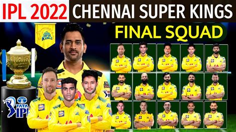 what is the ipl 2022 csk squad