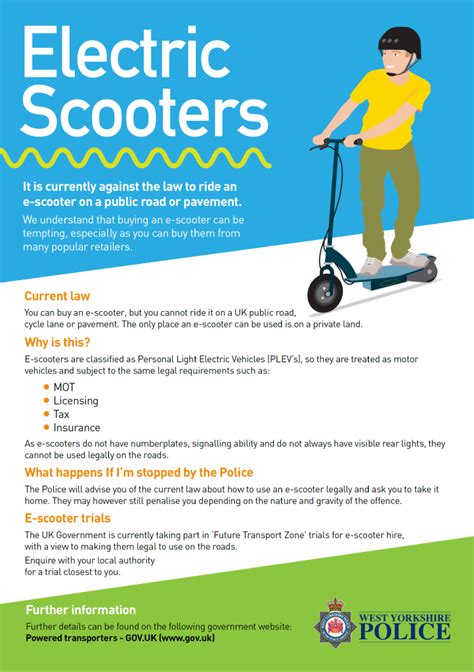 what is the law regarding electric scooters