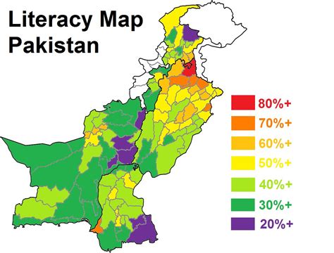 what is the literacy rate of pakistan