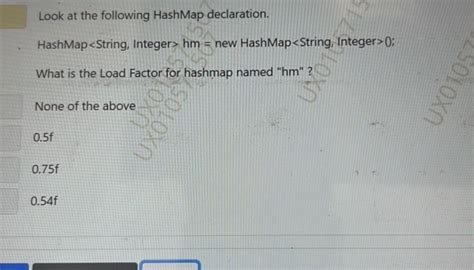 what is the load factor for hashmap named hm