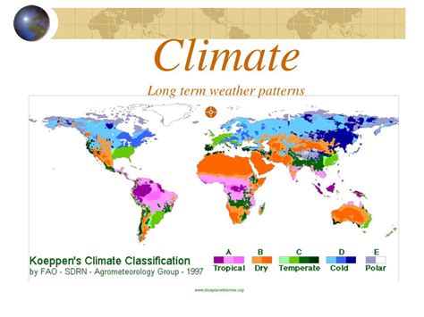 what is the long term change in weather patterns called