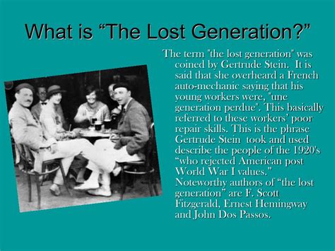 what is the lost generation