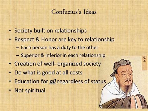 what is the main idea of confucianism