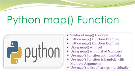 what is the map function used for in python