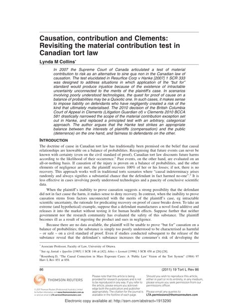 What Is The Material Contribution Test
