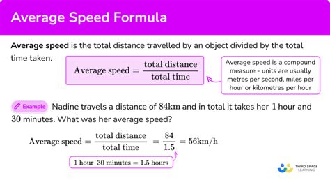 what is the mathematical expression of average speed