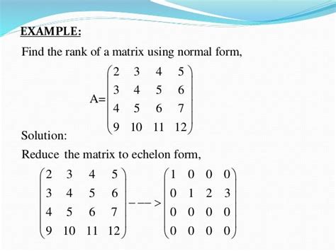 what is the maximum rank of a matrix