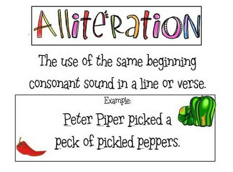 what is the meaning of alliteration examples