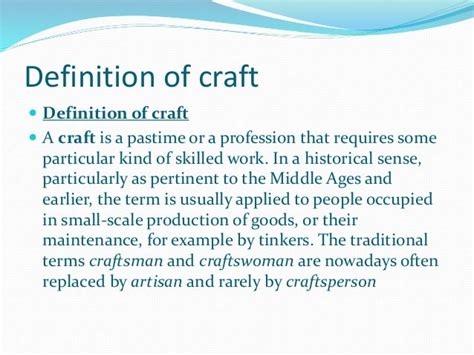 What Is The Meaning Of Art And Craft
