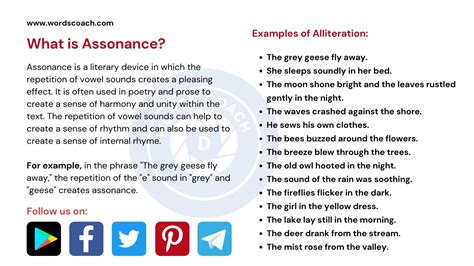what is the meaning of assonance with examples