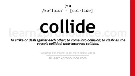 what is the meaning of collide