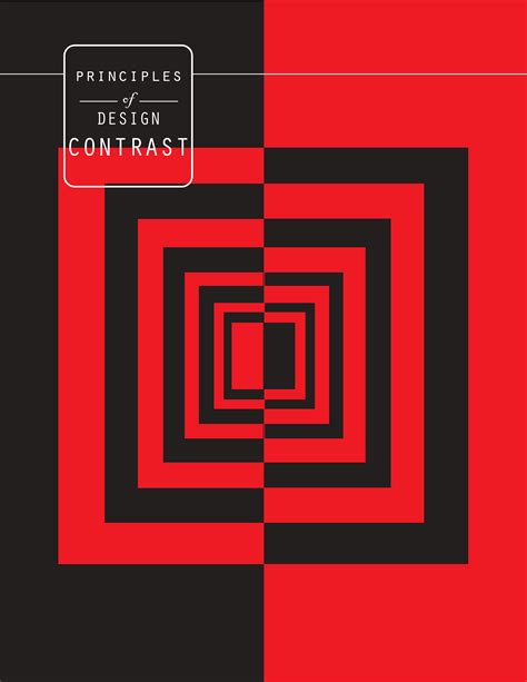 what is the meaning of contrast in principles of design