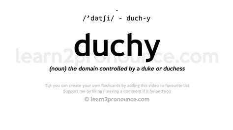 what is the meaning of duchy