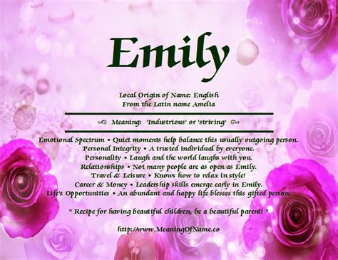 what is the meaning of emily