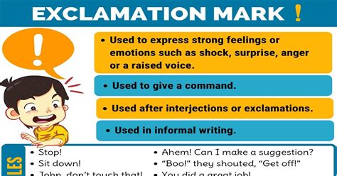 what is the meaning of exclamation and examples
