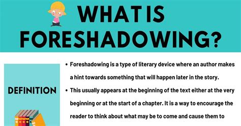 what is the meaning of foreshadowing in a story