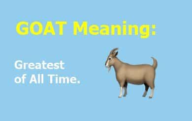 what is the meaning of goat in slang