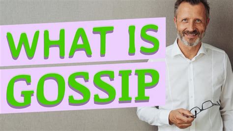 what is the meaning of gossiping
