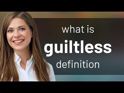 what is the meaning of guiltless