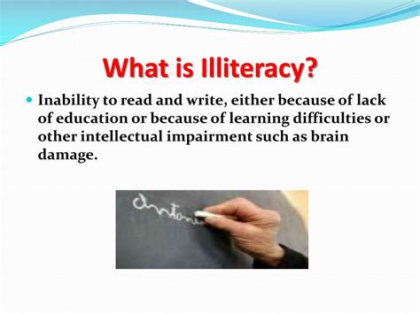 what is the meaning of illiteracy