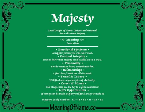 what is the meaning of majesty