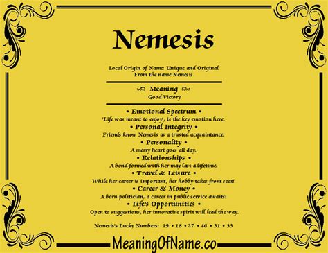 what is the meaning of nemesis
