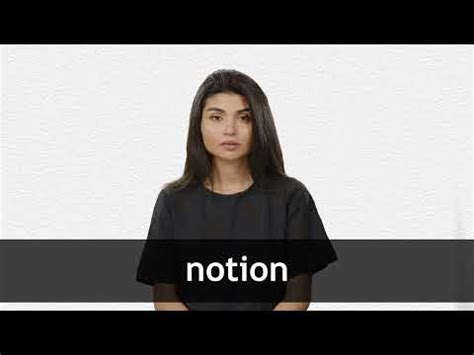 what is the meaning of notion in english