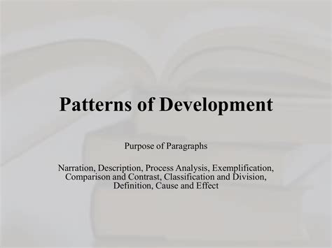 what is the meaning of pattern of development