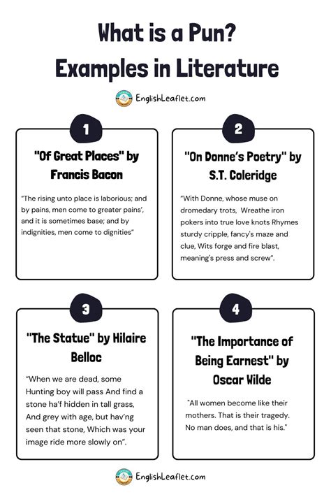 what is the meaning of pun in literature with examples pdf