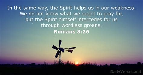 what is the meaning of romans 8:26