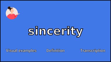 what is the meaning of sincerity
