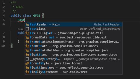 what is the meaning of snippet in java