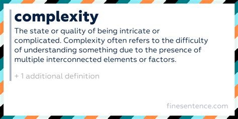 what is the meaning of the complexity