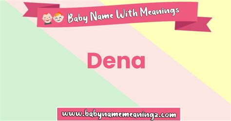 what is the meaning of the name dena