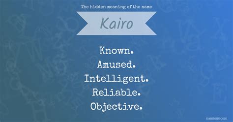 what is the meaning of the name kairo