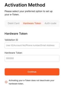what is the meaning of token code in gtb