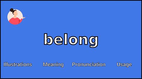 what is the meaning to belong