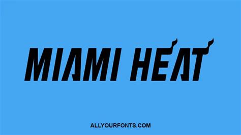 what is the miami heat font